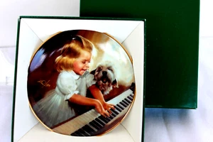 Donald Zolan Miniature Plate "Song for Two" Bone China 1995 Signed /Numbered - Picture 1 of 3