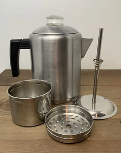 Vintage 50’s Copco Percolator 8 Cup MCM Mid Century Coffee Maker Complete 1211 - Picture 1 of 24