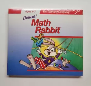 Deluxe! Math Rabbit (PC CD-ROM, 1997, The Learning Company) Ages 4-7 - Picture 1 of 2