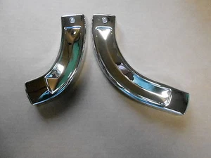 fits 64 65 B-Body Chrome Bench Seat Hinge Covers NEW - Picture 1 of 1