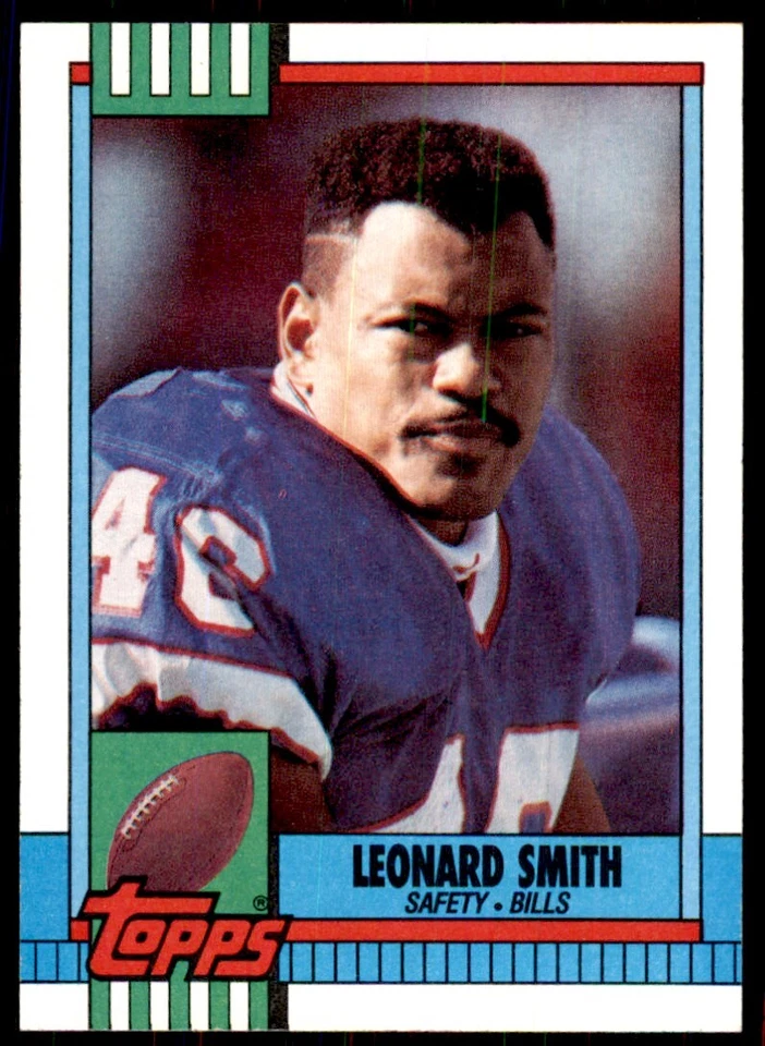 1990 Topps Leonard Smith Football Cards #194 - Image 1 of 2