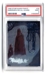 1996 Star Wars Finest EMPORER'S ROYAL GUARD #28 Graded PSA 9 Low Pop MINT - Picture 1 of 2