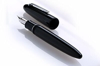 Sailor KOP King Profit Ebonite Silver Fountain Pen Broad Nib 11-9704-620 - Image 1 of 4