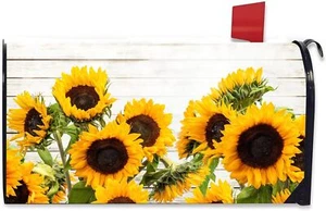Mailbox Covers Spring Summer Letterbox Cover Mailbox Wrap for Home Sunflower - Picture 1 of 4