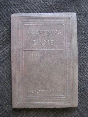 AN EVENING WITH LAMB by Sherwin Cody - The Nutshell Library - Vintage 1927 PB - Image 1 of 4