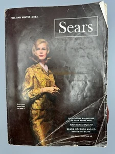 1963 Vintage Sears Catalog Fall/Winter Clothes Appliances Shoes Furnishings Tool - Picture 1 of 24