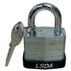 6x Nagelneues LSDA LP30 kleines Mini Vorhängeschloss mit Schlüssel - Bild 1 von 5