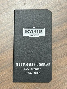 The Standard Oil Company Vintage Pocket Notebook Calendar November 1962, Lima OH - Picture 1 of 8