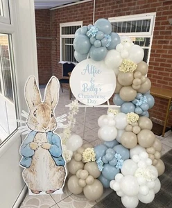 Balloon Garland Arch Wedding Baby Shower Birthday Deco party Peter Rabbit blue - Picture 1 of 1