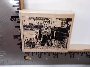MUSEUM STAMPS MANET BAR AT THE FOLLIES BERGERE WOOD RUBBER STAMP NEW L5646 - Picture 1 of 2