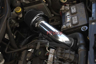 All Black For 2007-2010 Jeep Compass Patriot 2.0L 2.4L L4 Air Intake + Filter - Image 1 of 2
