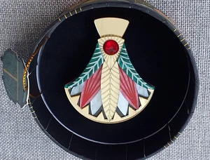 BNIB ERSTWILDER GIFT OF THE NILE PAPYRUS FLOWER BROOCH - EGYPTIAN REVIVAL - Picture 1 of 3