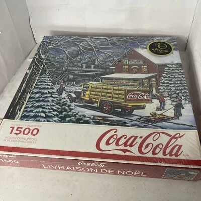Springbok Coca Cola Yule Time Delivery 1500 Jigsaw Puzzle Sealed New - Image 1 of 3