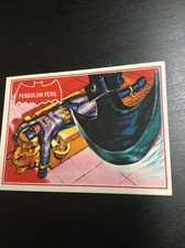 1989 Topps Batman Deluxe Reissue Edition Red Bat Pendulum Peril #5A
