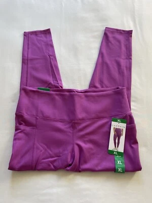 NEW Danskin Women's High Rise Lightweight 7/8 Leggings with pockets XL Pink - Изображение 1 из 3