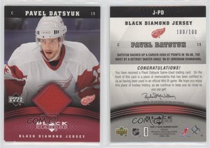 2006-07 Upper Deck Black Diamond Jersey Ruby /100 Pavel Datsyuk #J-PD