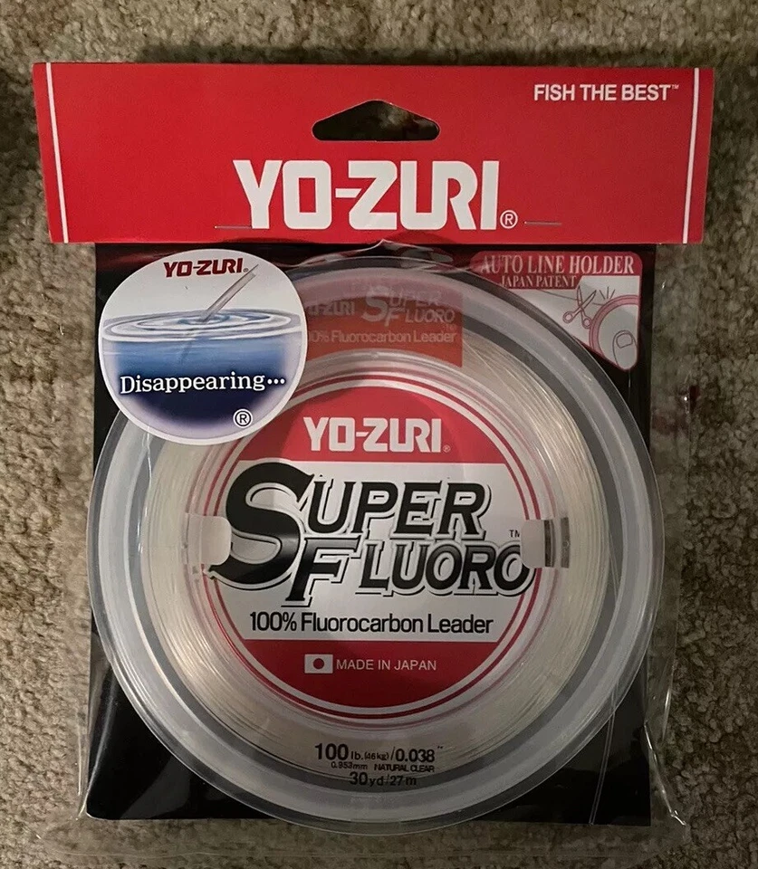 Yo-Zuri Super Fluoro 100% фторуглеродный лидер 100 фунтов 30 ярдов прозрачный - Изображение 1 из 1