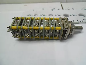 3735LA ROTARY SWITCH ELECTROSWITCH 5 SECTION 125V 28V NEW OLD STOCK - Picture 1 of 2