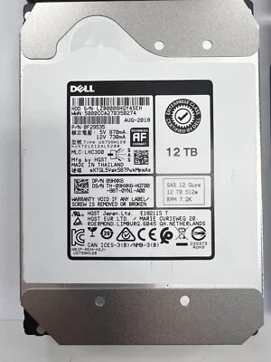 Dell 0F29535 12TB SAS Hard Disk Drives 12G 3.5", SAS 7200RPM - Image 1 of 4