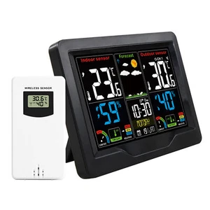 Weather Forecast Station Indoor Color Screen J4I0 - Picture 1 of 12
