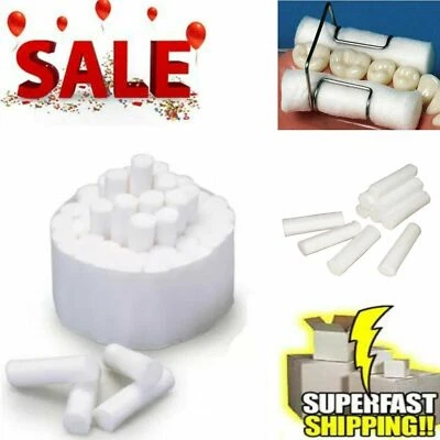 50 pcs -2000/Box Dental COTTON ROLLS #2 MEDIUM - or Round COTTON ROLL Holder - Image 1 of 4