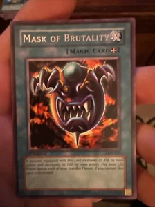 Mask of Brutality LON-020 X 1 Near Mint 1st Rare Card Near Mint YUGIOH - Picture 1 of 6