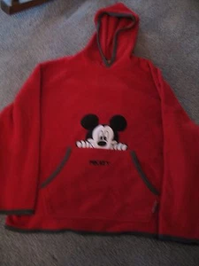 Chaqueta pulóver con capucha polar Mickey Mouse Unlimited para hombre roja talla pequeña - Imagen 1 de 5