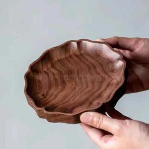 Walnut Solid Wood High Leg Pot Tray Household Tea Cake Tray Chinese Tea Tray - Picture 1 of 3