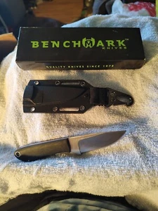 BENCHMARK STRAIGHT FIXED BLADE WITH HOLSTER IN BOX - Picture 1 of 12