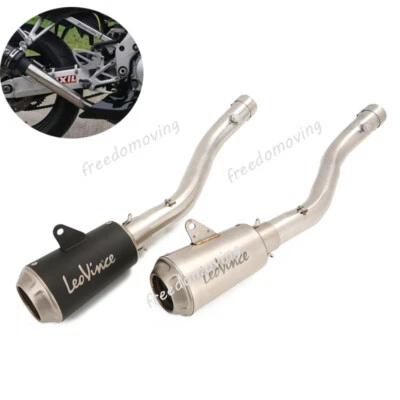 Slip On For Honda CBR600F4i 2001-2007 Exhaust Tip Mid Pipe Muffler Silencer - Image 1 of 4