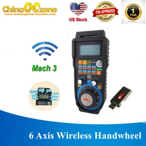 6 Axis Wireless Electronic Handwheel CNC Mach3 MPG Pendant Machine Controller - Picture 1 of 12
