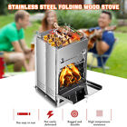 Camping Cooking BBQ Stove Picnic Cooker Outdoor Wood Burner Stove Foldable New