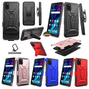 Funda protectora con clip para cinturón con blindaje híbrido de poliuretano termoplástico para Kyocera DuraSport 5G - Imagen 1 de 37