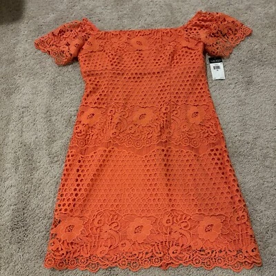Vestido Lauren Ralph Lauren para mujer fuera del hombro forrado de encaje talla 16 nuevo con etiquetas Foto 1 de 4