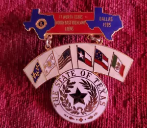 Lions Club Pin FT. Worth Texas North East Richland - Picture 1 of 2