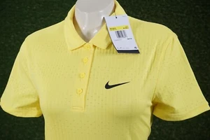 WOMEN’S SMALL TALL NIKE DRI-FIT VICTORY GOLF POLO SOFT YELLOW, NWD ~ L@@K! - Picture 1 of 6
