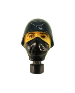 G.I. Joe Cobra 1982 V1 Original Cobra Officer Head (BROWN EYE BROWS)_NEAR MINT!! - Picture 1 of 3