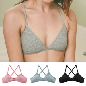 Reggiseno A Triangolo In Cotone Con Lingerie Sexy Da Donna Senza Ferretto ☆ - Foto 1 di 23