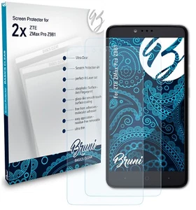 Bruni 2x Lámina Protectora para ZTE ZMax Pro Z981 Película Protectora - Imagen 1 de 4