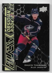 20/21 UD BLACK OBSIDIAN ROOKIES #OR30 Calvin Thurkauf #20/349 - Picture 1 of 1
