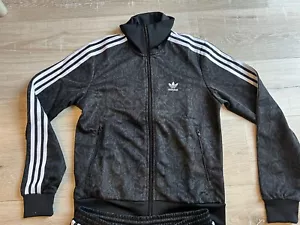 adidas Originals Black Snake Skin Jacket Firebird Track JI8404 Sz XS - Picture 1 of 4