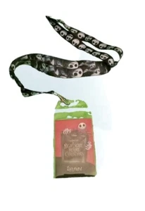 Nightmare Before Christmas Keychain Jack Skellington Disney Lanyard Card Holder - Picture 1 of 2