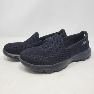 Skechers Go Walk Evolution Ultra Nero 15765 Slip On Taglia 7,5 - Foto 1 di 11