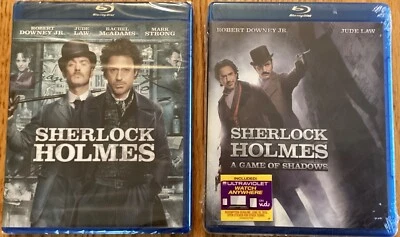 “Sherlock Holmes” & “A Game of Shadows” Blue Rays w/ Robert Downey Jr., Jude Law - Image 1 of 2