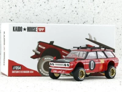 DATSUN 510 Wagon 4x4 - KAIDO  - CHASE CAR - Mini GT 1:64 - Immagine 1 di 4