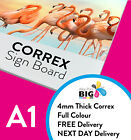 A1 Correx Sign Board 4mm Advertising Weatherproof 24hr Dispatch FREE Delivery