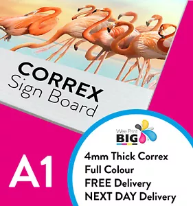 A1 Correx Sign Board 4mm Advertising Weatherproof 24hr Dispatch FREE Delivery - Picture 1 of 4