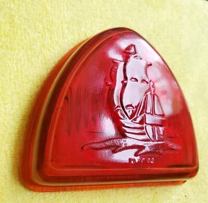 Never Mounted PYH Red Glass Taillight Lens For Your 1946 1947 1948 Plymouth  - Picture 1 of 4