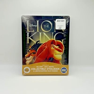DISNEY THE LION KING BLU-RAY + DVD + DIGITAL HD BEST BUY STEELBOOK SEALED NEW - Image 1 of 2