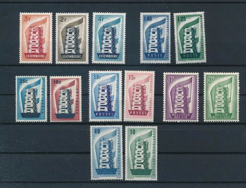 Europa CEPT MNH CV€566.00 1956 Year Set Steel Frame and Flag Cover